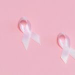 a photo of two pink ribbons